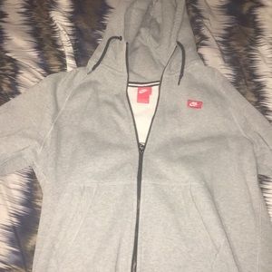 Nike Grey Zip-Up Heavy Jacket